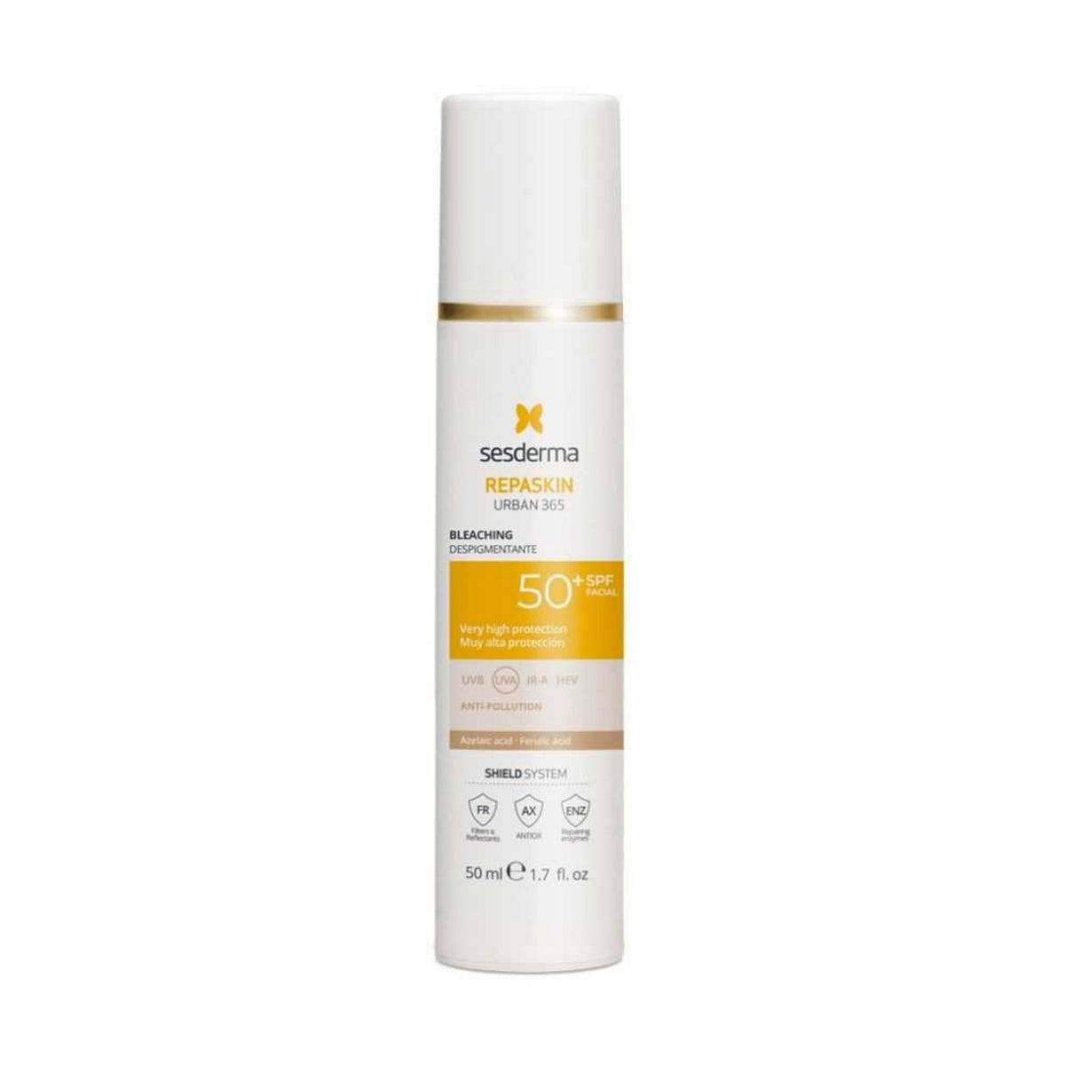 Sesderma, Repaskin Urban 365, Protecting & Brightening, Day, Cream, For Face, SPF 50, 50 ml