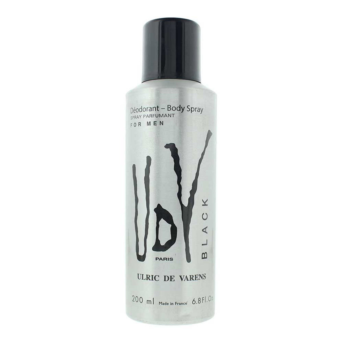Ulric De Varens, Black, Deodorant Spray, For Men, 200 ml