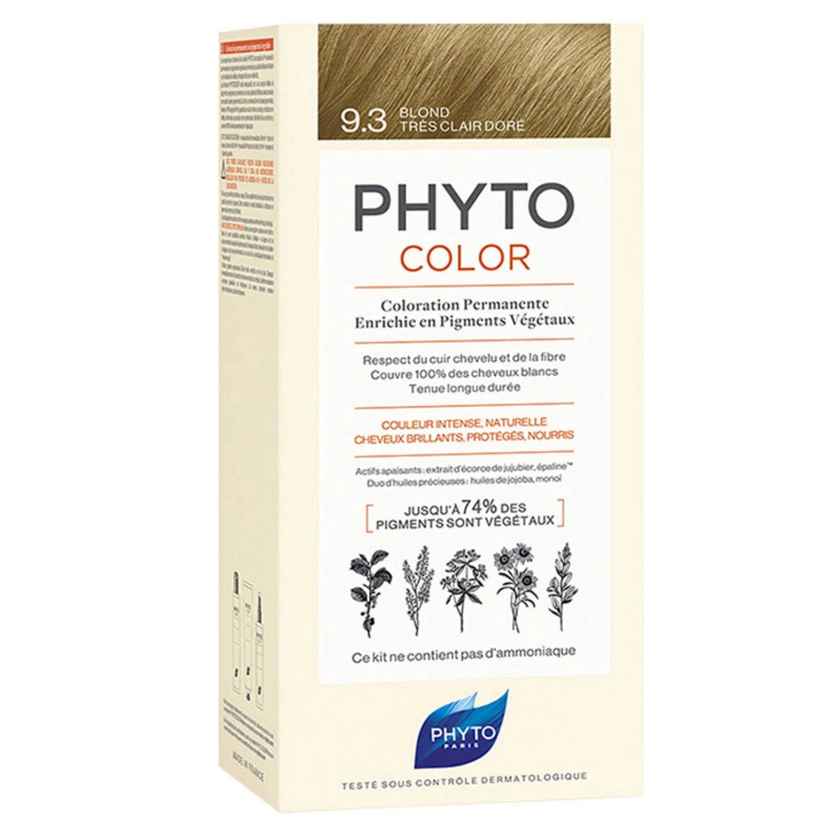 Phyto Phytocolor Permanente Haarfarbe 9.3 Sehr Hellgoldblond 50 ml
