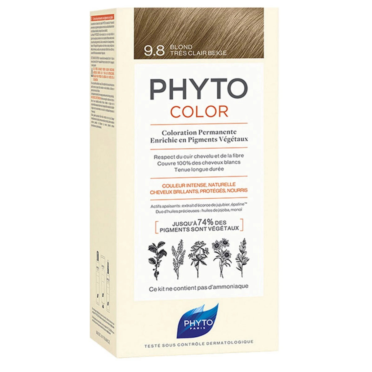 Phyto Color Permanente Haarfarbe 9.8 Sehr helles Beige-Blond 50 ml