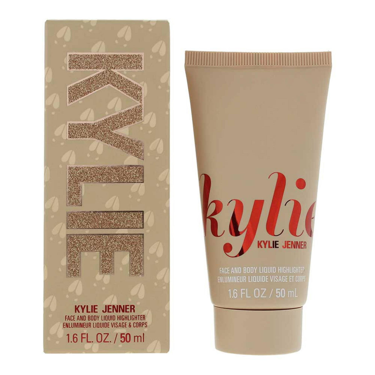 Kylie Cosmetics, Kylie Holiday Collection, Radiant Glow, Liquid Highlighter, Face & Body, 50 ml