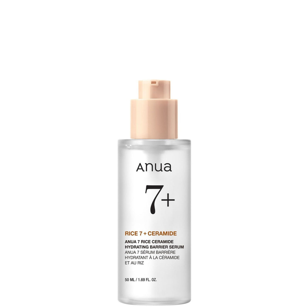 Anua 7 Feuchtigkeitsspendendes Reis-Ceramid-Serum für die Hautbarriere 50 ml