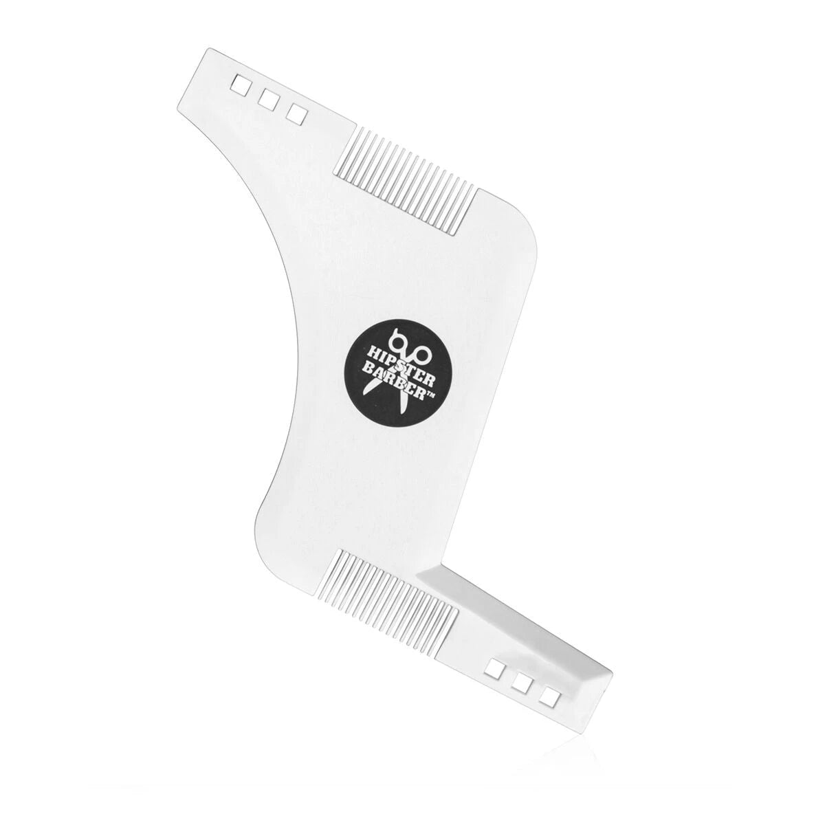 Hipster Barber Beard Template for Shaving InnovaGoods product packaging