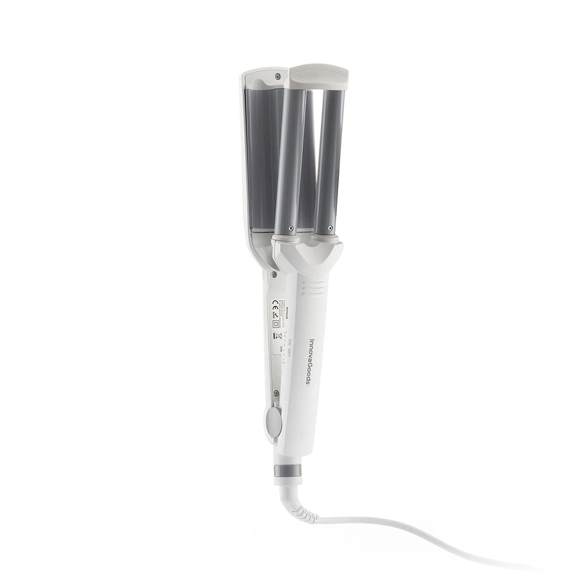 Ceramic Hair Iron for Creating Waves Wavio InnovaGoods 55 W product packaging