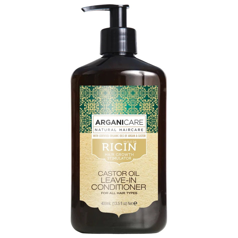 Arganicare, Ricin, Hair Leave-In Conditioner, For Growth Stimulation, 400 ml