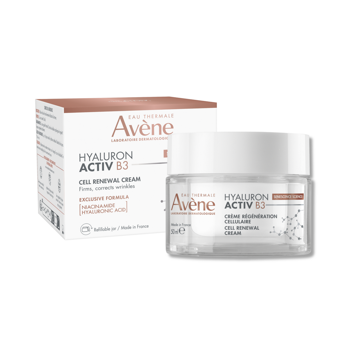 Avene, Hyaluron Activ B3, Anti-Aging, Cream, For Face, 50 ml