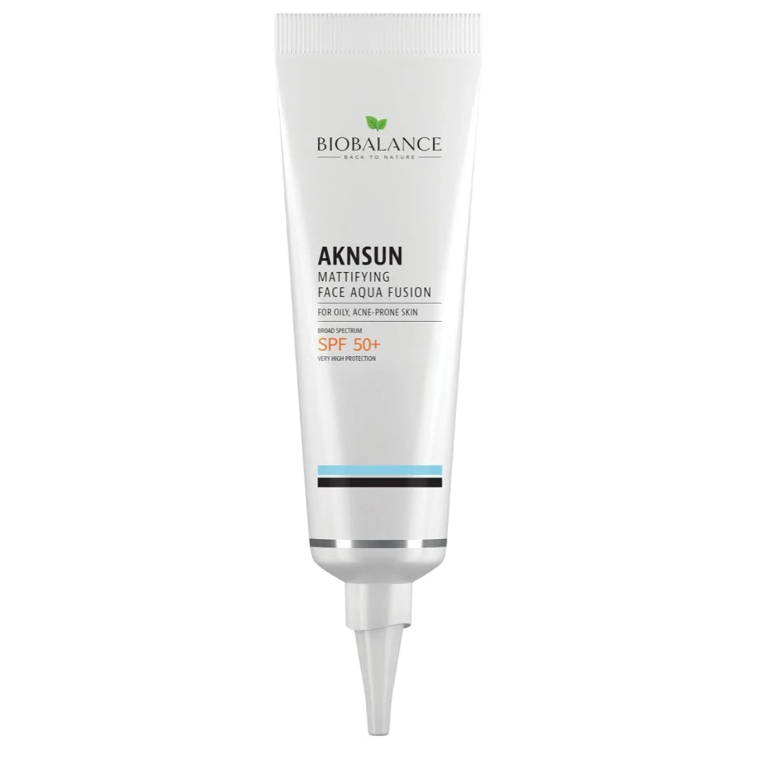 Bio Balance, AKNSUN, Mattierend & Schützend, Vor dem Sonnenkontakt, Creme, Für das Gesicht, SPF 50+, 40 ml