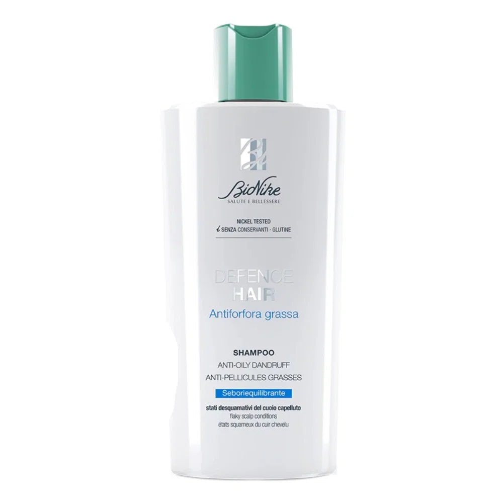 BioNike, Defense Hair Oily Anti-Dandruff, Hair Shampoo, Anti-Dandruff & Purifying, 200 ml