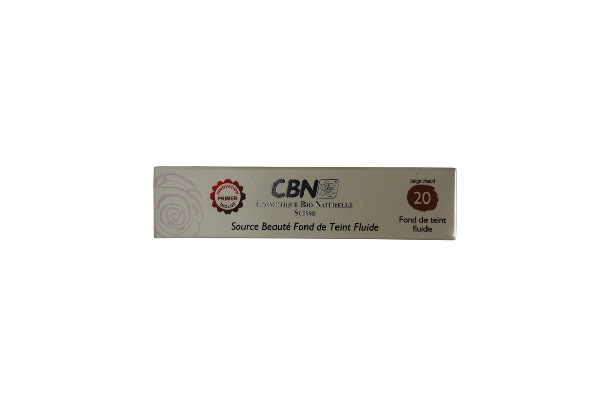 CBN Source Beauté Satin Finish Flüssige Foundation 20 Beige Chaud 30 ml