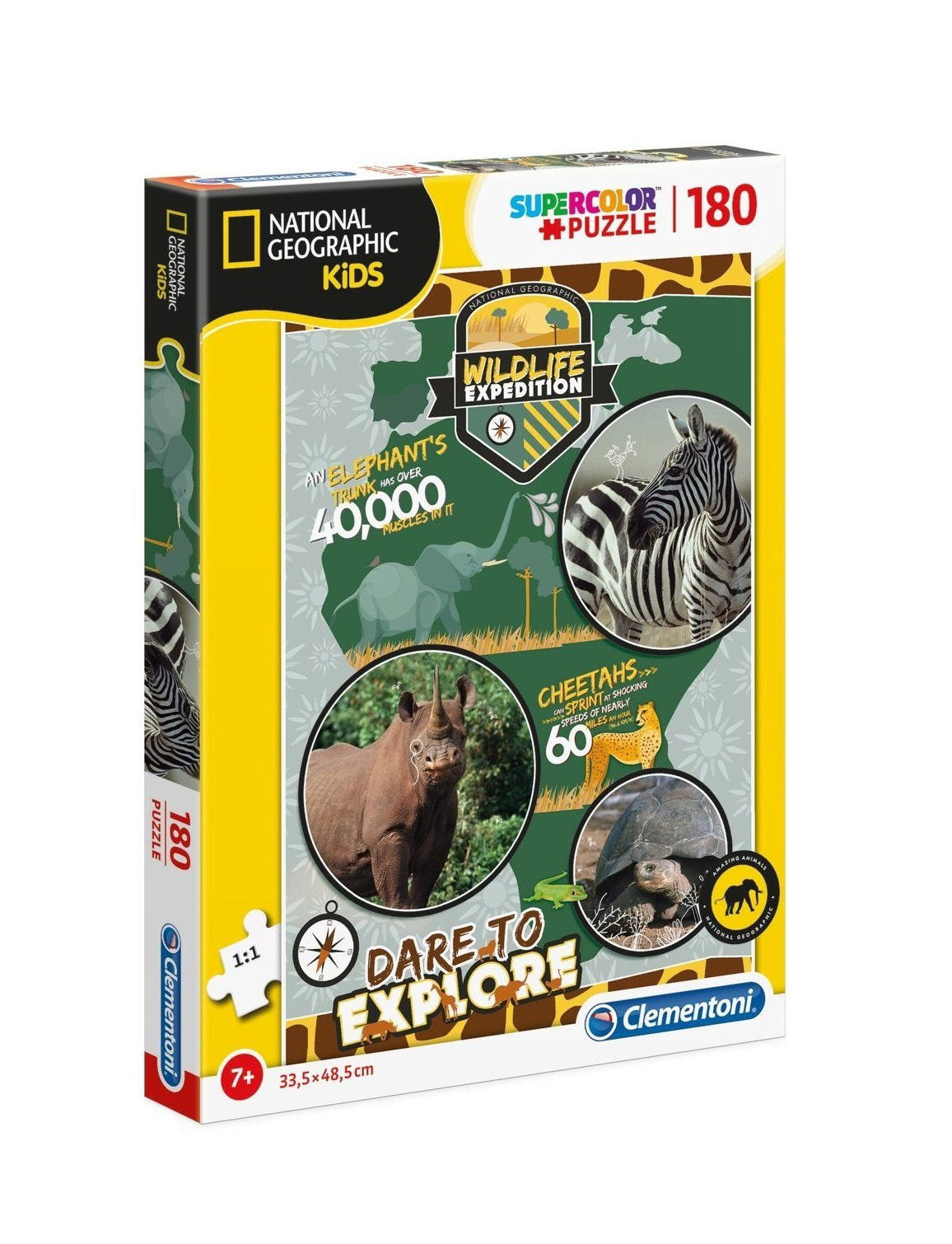 Clementoni, National Geographic Kids, Jigsaw Puzzles 180 pcs