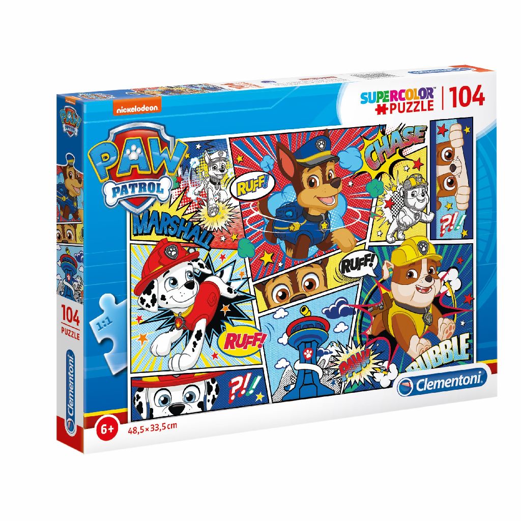 Clementoni, PAW Patrol, Jigsaw Puzzles 104 pcs
