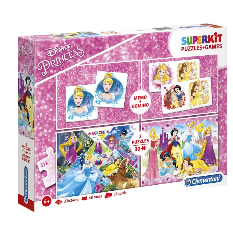 Clementoni SuperKit Disney Princess Puzzle- und Spieleset - 28 Teile