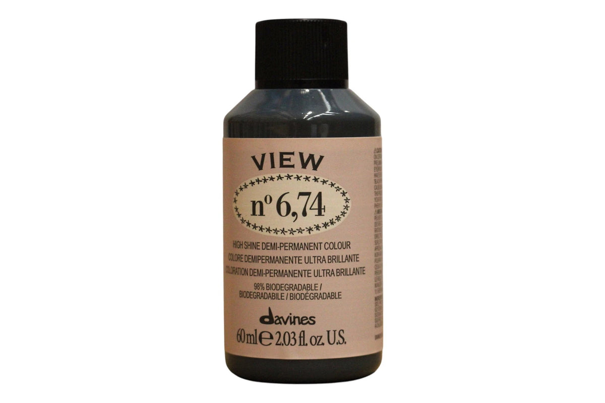 Davines View Demi-Permanente Haarfarbe 6.74 Beige Kupfer Dunkel 60 ml