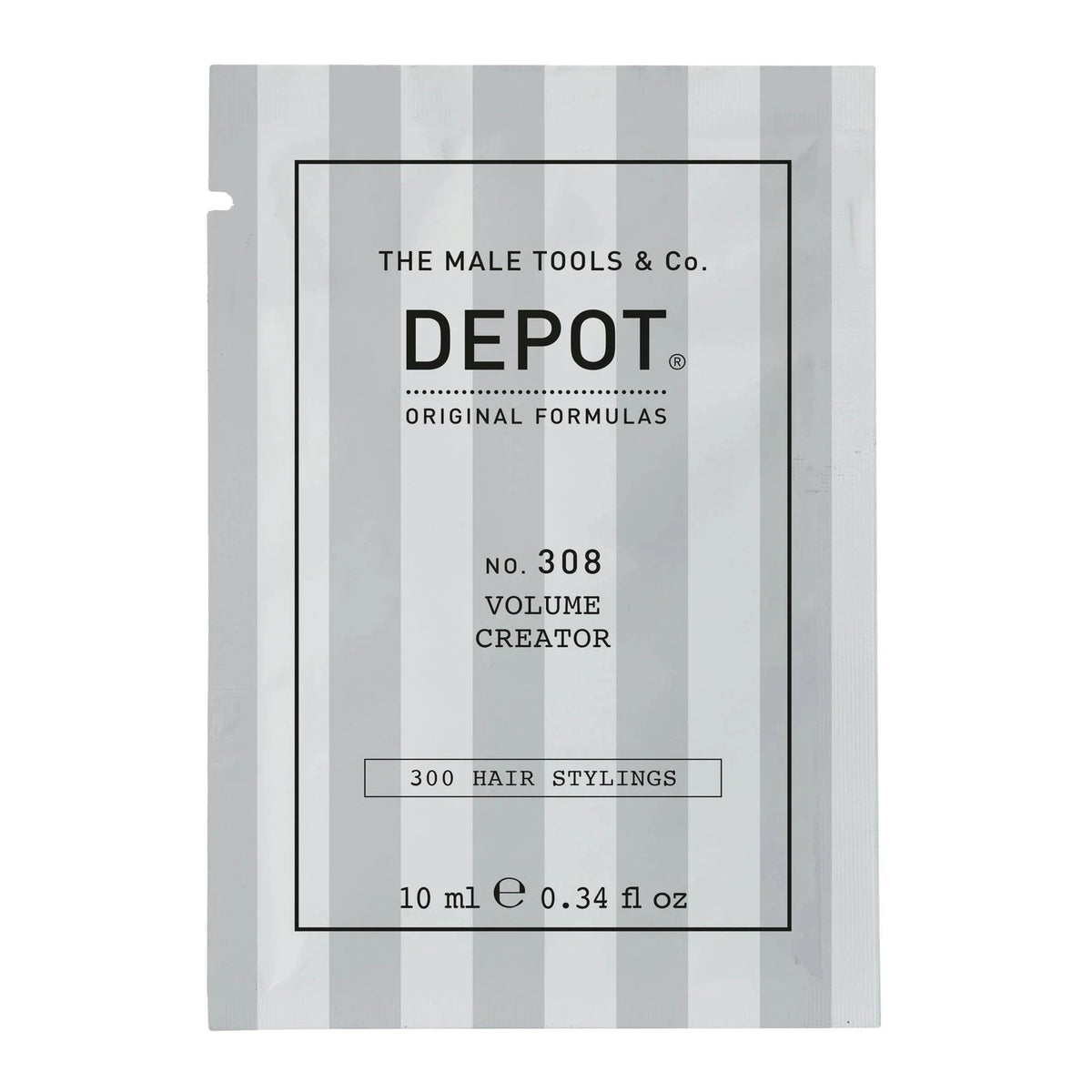 Depot, 300 Hair Stylings No. 308, UV Filter, Hair Styling Gel, For Volume, Medium Hold, 10 ml
