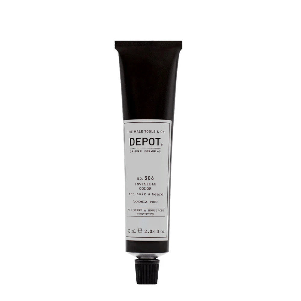 Depot, 500 Beard & Mustache Specifics No. 506 Invisible Clour, Semi-Permanent Hair Dye,  Steel, 60 ml