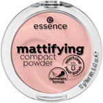 Essence, Mattifying Compact Powder, Matte Finish, Compact Powder, 10, Light Beige, 12 g