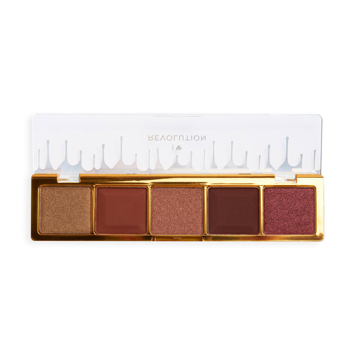 I Heart Revolution, Mini Chocolate, Eyeshadow Palette, Milk Chocolate Ganache, 5 Shades, 5.5 g