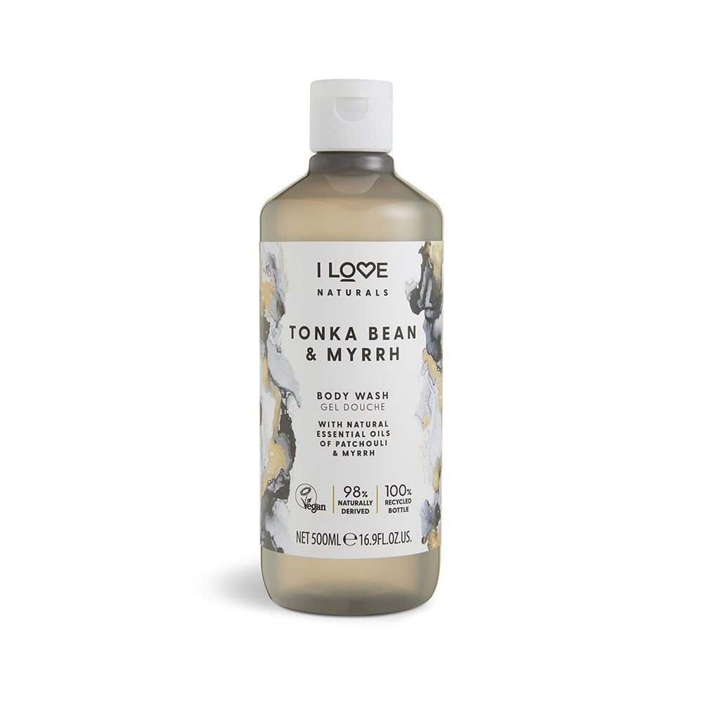 I Love, Naturals Collection, Hydrating, Tonka Bean & Myrrh, Body Wash, 500 ml