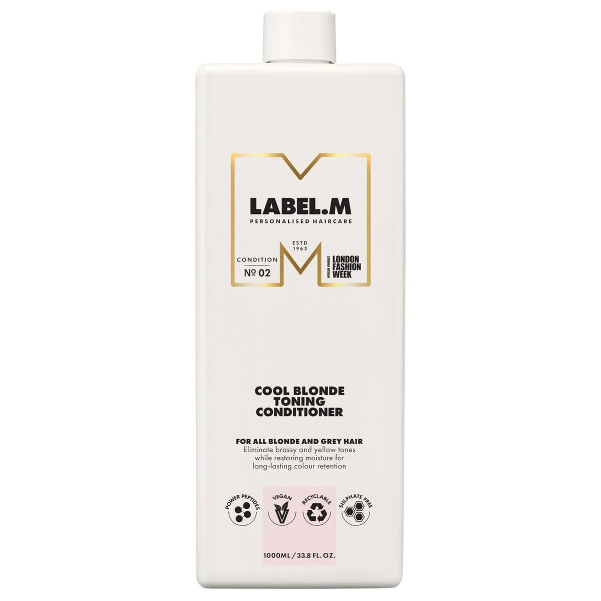 Label.M, Cool Blonde, Hair Conditioner, For Neutralisation Of Yellow Tones, 1000 ml