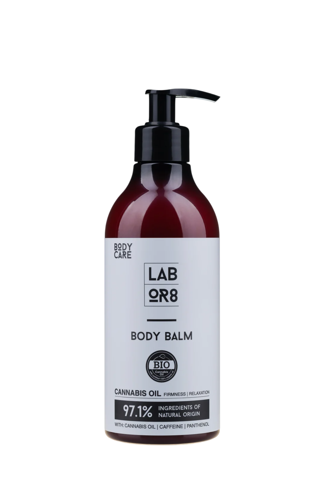 LABOR8, Hemp, Natural Ingredients, Hydrating & Nourishing & Smoothing & Softening, Body Balm, Body, Day & Night, 380 ml