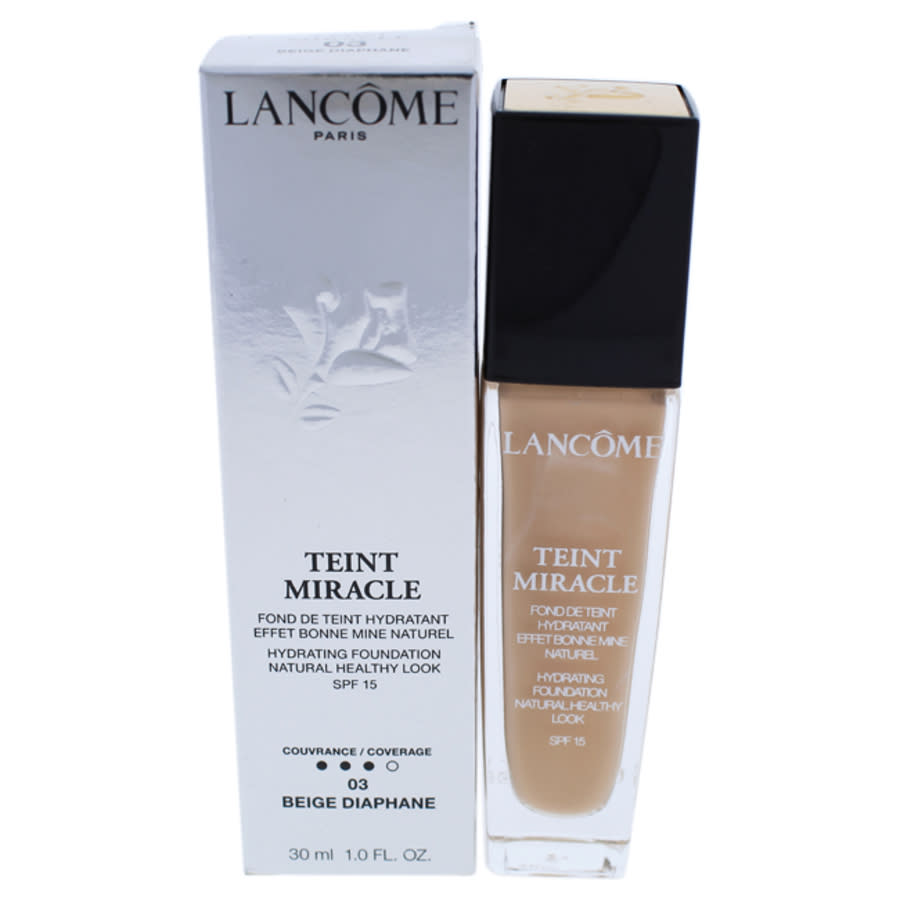 Lancome, Teint Miracle, Medium Coverage, Liquid Foundation, 03, Beige Diaphane, SPF 15, 30 ml