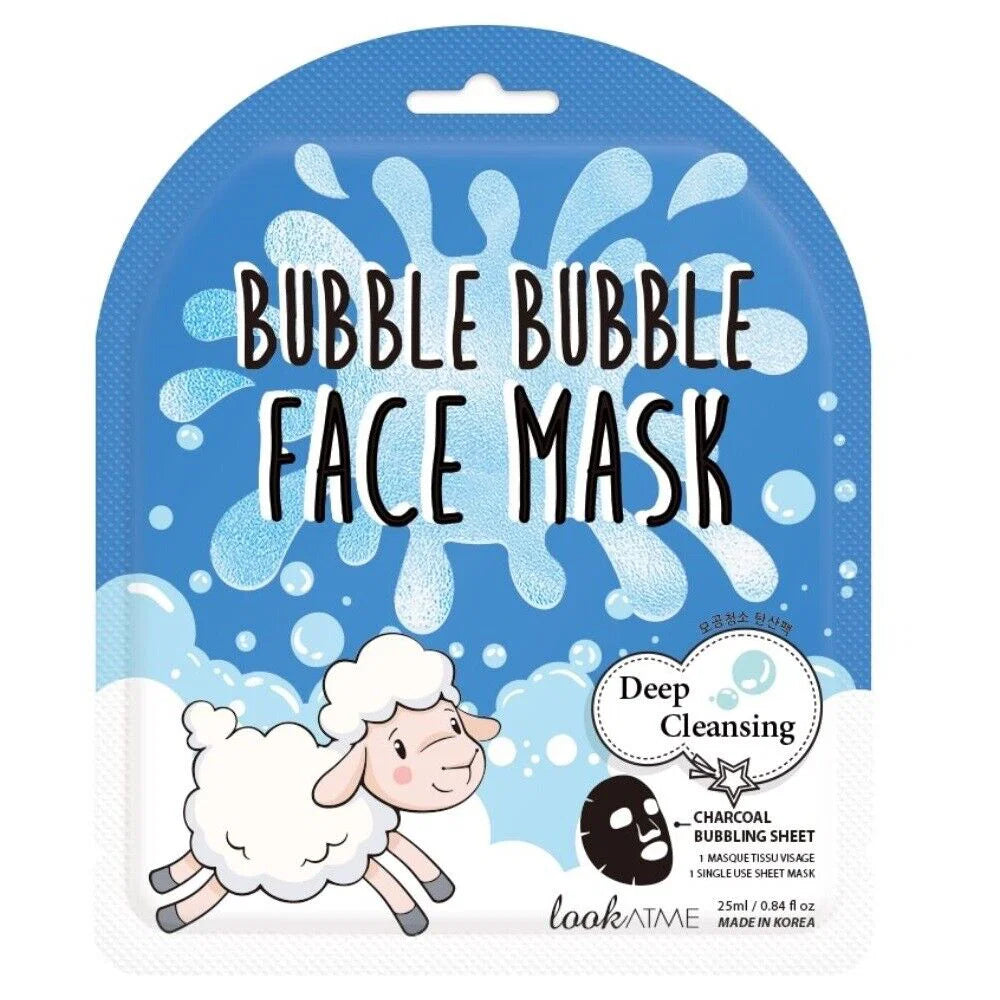 Look At Me Bubble Bubble Tiefenreinigende Tuchmaske mit Aktivkohle 25 ml