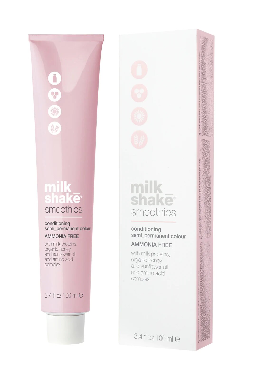 Milk Shake, Smoothies, Ammonia-Free, Semi-Permanent Hair Dye, 77N Medium Blond, 100 ml