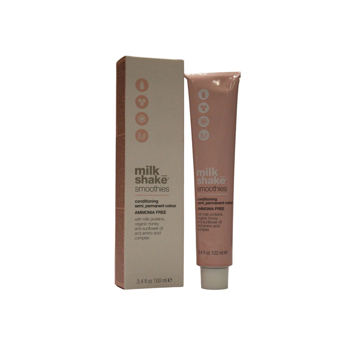 Milk Shake Smoothies Semi-permanente Haarfarbe 10.16 Platin Intensiv Rosa Aschblond 100 ml