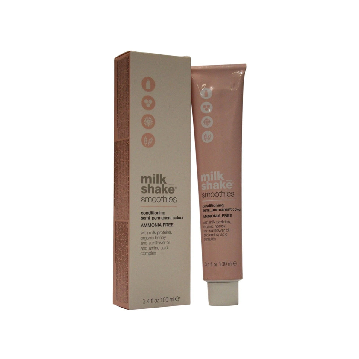 milk_shake Smoothies Semi-Permanente Haarfarbe 7.34 Mittelgold-Kupfer 100 ml