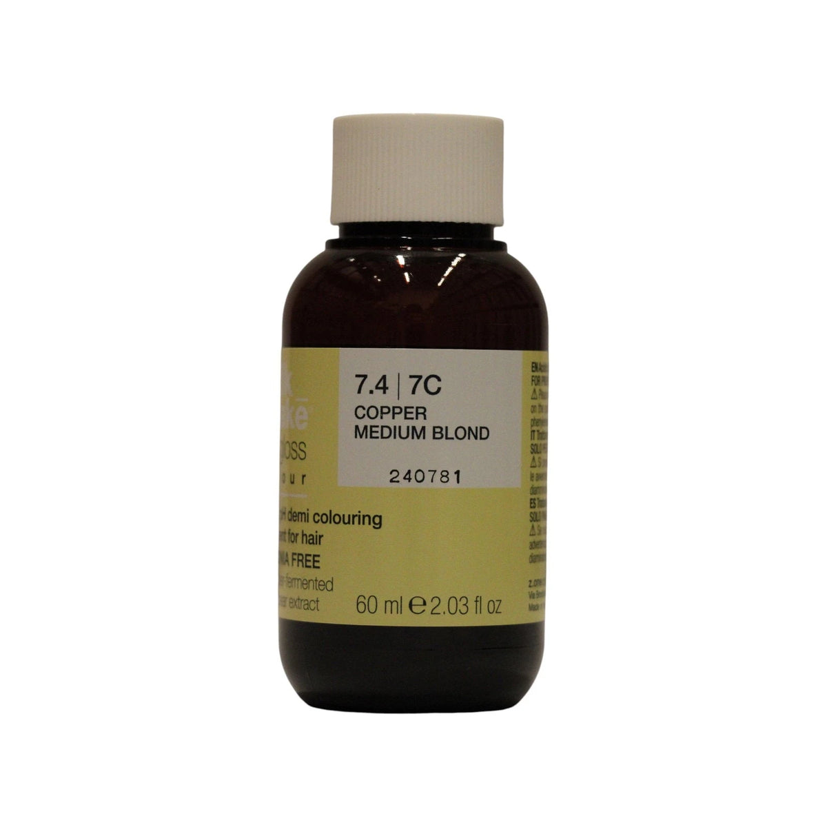 milk_shake The Gloss Acidic pH Demi-Permanente Haarfarbe 7.4 Kupfer Mittelblond 60 ml