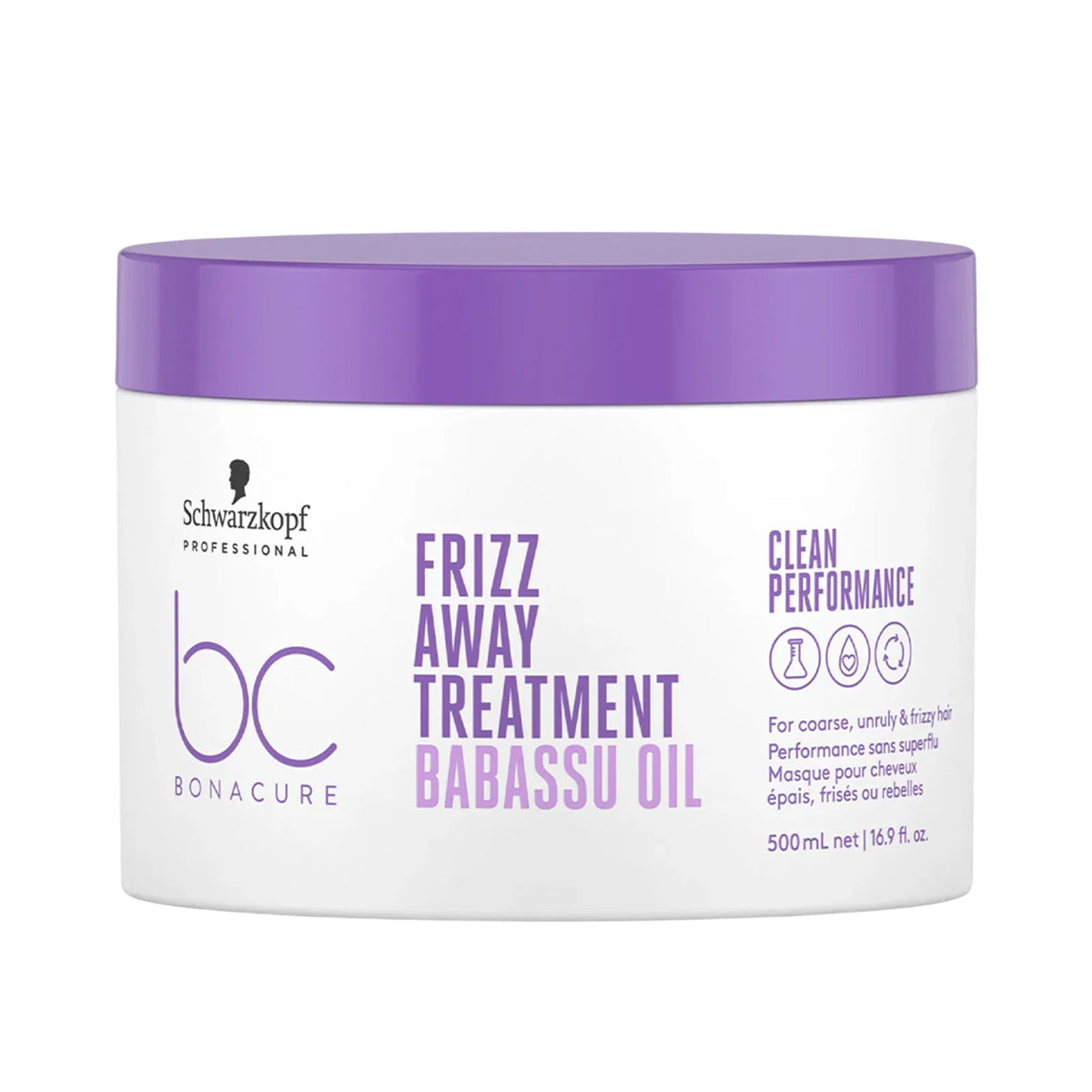 Schwarzkopf Professional, Bonacure Frizz Away, Hair Treatment Cream Mask, Anti-Frizz, 500 ml