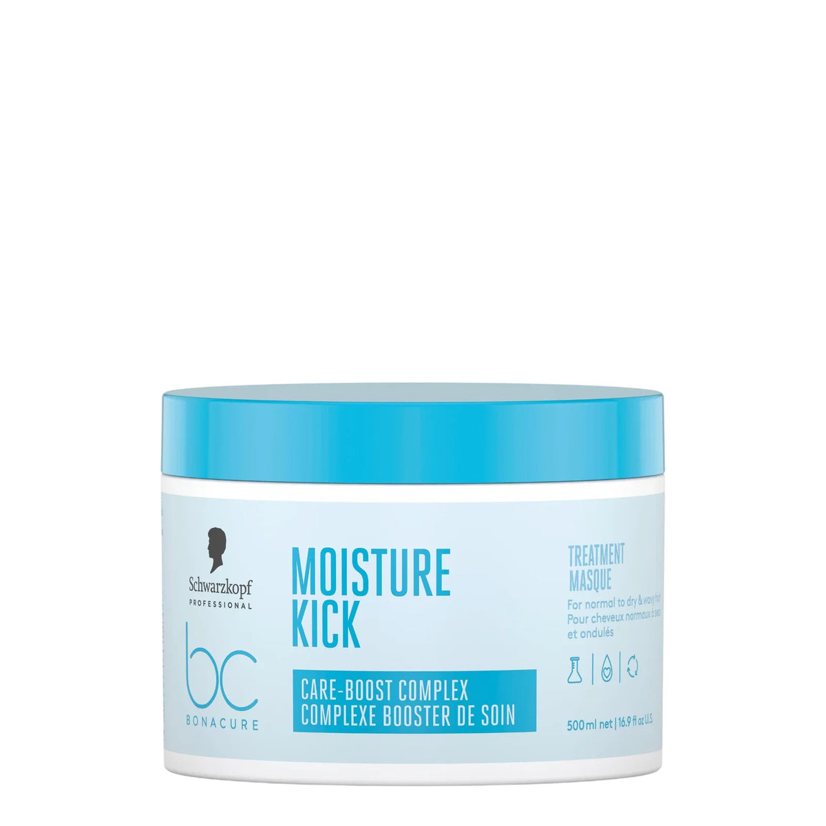 Schwarzkopf Professional, Bonacure Moisture Kick, Hair Treatment Cream Mask, Moisturizing, 1-2 times a week, 500 ml