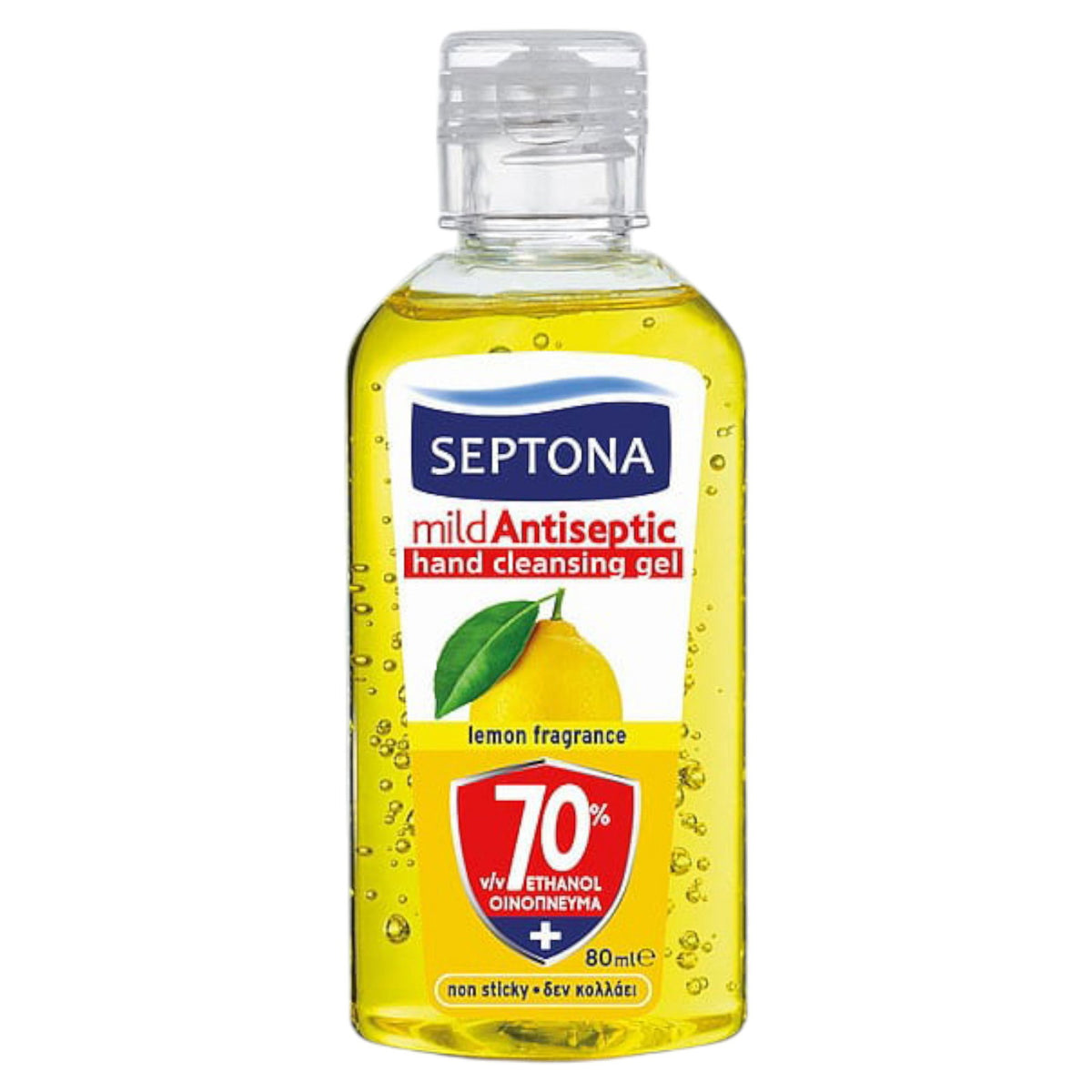 Septona, Mild Antiseptic, Lemon, Antiseptic, Cleansing Gel, For Hands, 80 ml *Tester