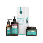 Set Arganicare: Argan Oil & Shea Butter, Hair Shampoo, Repairing & Moisturising, 400 ml + Argan Oil & Shea Butter, Hair Serum, Reparative, 100 ml + Argan Oil & Shea Butter, Hair Treatment Cream Mask, Repair, Moisturizing, 500 ml