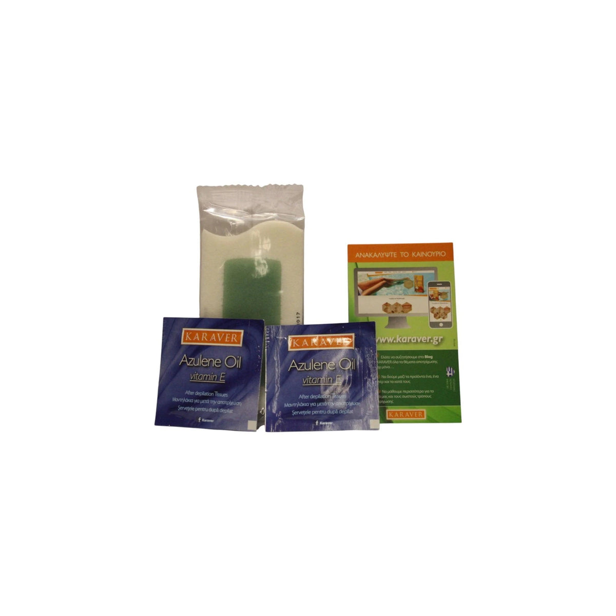 Karaver Velvet Aloe Vera Haarentfernungs-Wachsstreifen 16 Stk. Tester