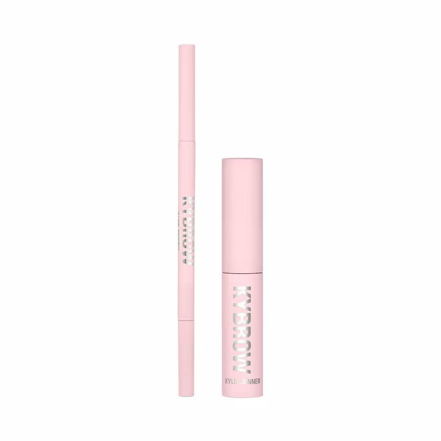 Set Kylie Cosmetics: Kybrow, Defined, Eyebrow Cream Pencil & Brush 2-In-1, 002, Auburn, 0.09 g + By Kylie, Define, Eyebrow Gel, Translucent, 5 ml