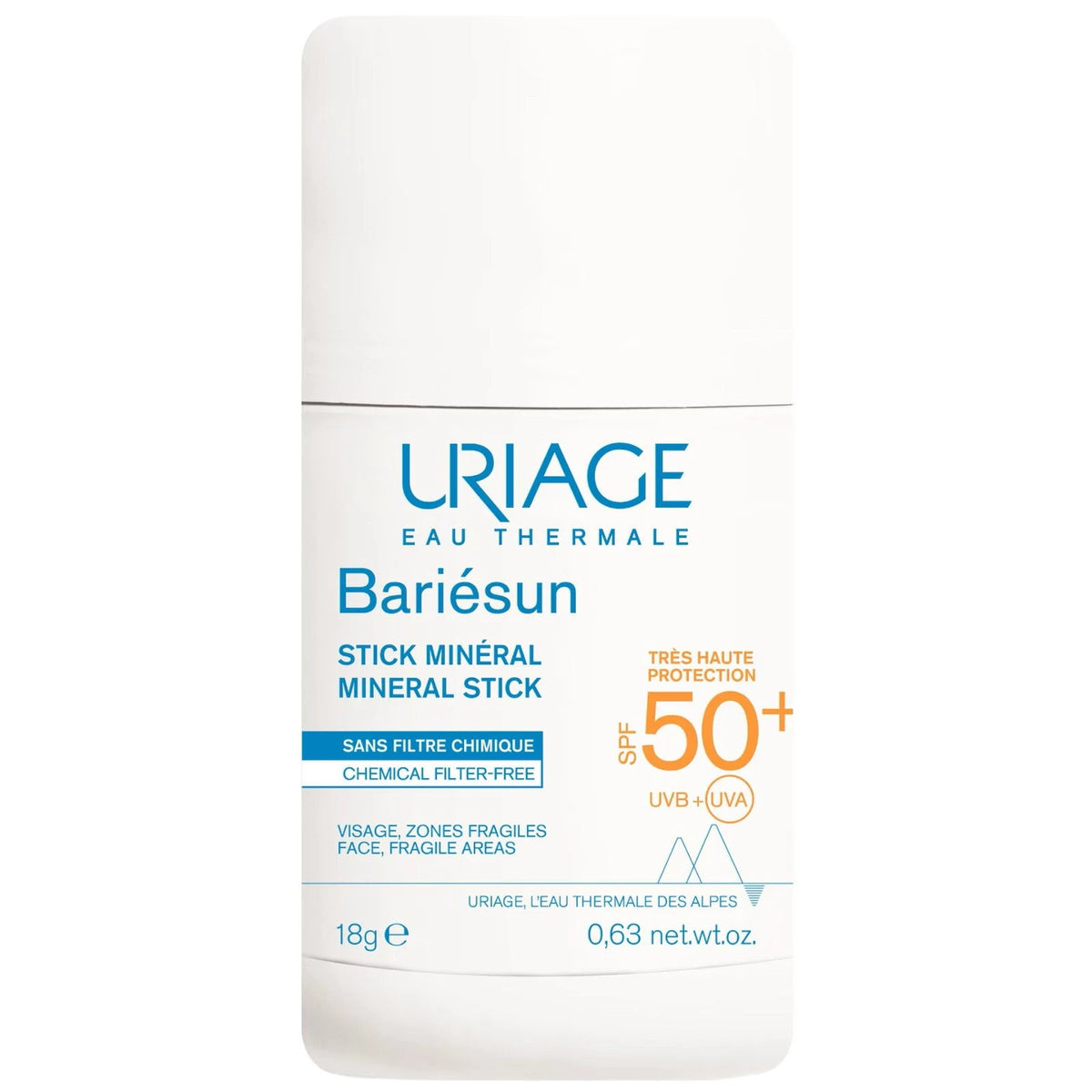 Uriage Bariésun Mineralischer Sonnenschutzstift SPF50+ 18 g