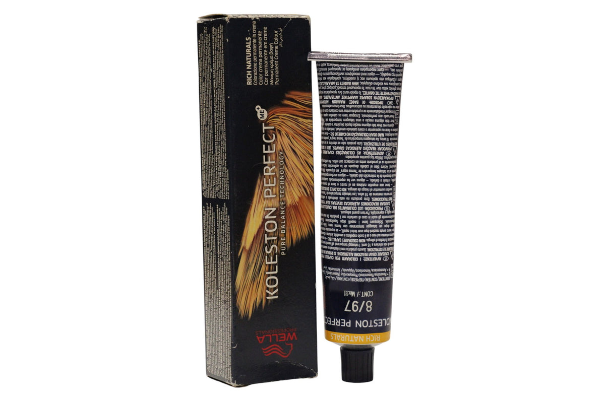 Wella Professionals Koleston Perfect Me+ permanente Haarfarbe 8/97 Hellblond Kastanie-Perl 60 ml Tester